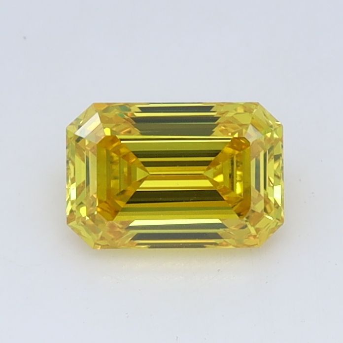 0.74 CT Fancy Intense Yellow EMERALD