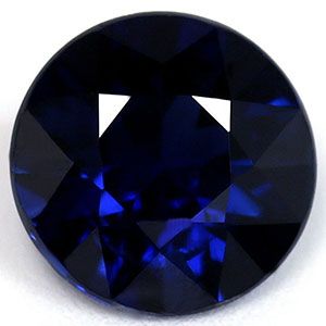SAPPHIRE FACETED 1.25ct BLUE Deep Blue EC MADAGASCAR HEATED