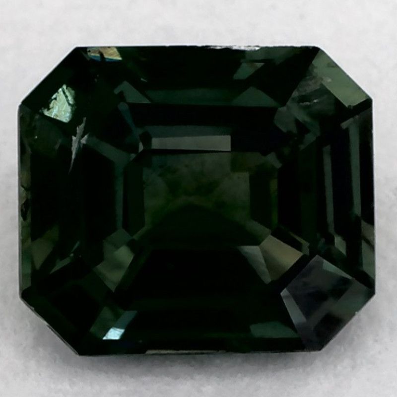 Szafir 1,50 ct, zielony, szlif ośmiokątny