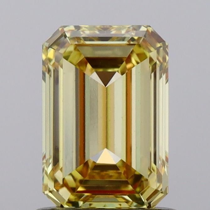 1.01 CT Fancy Vivid Yellow EMERALD