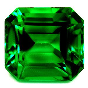 Szmaragd 1,37 ct, zielony, szlif szmaragdowy