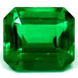 Szmaragd 1,26 ct, zielony, szlif szmaragdowy