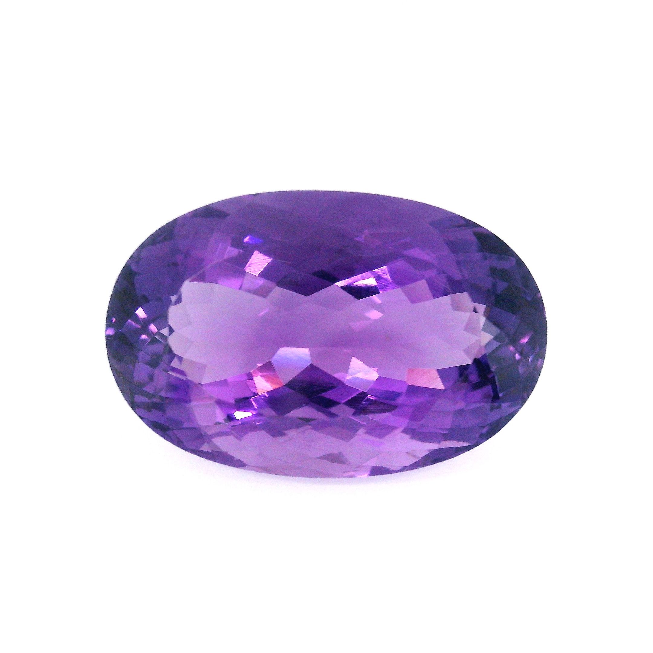 Ametyst 23,06 ct, purpurowy, szlif owalny