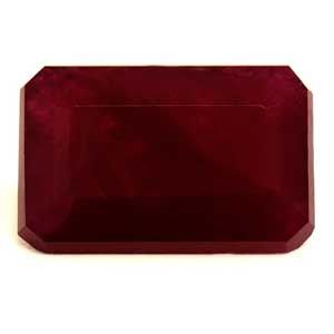 Rubin 1,70 ct, czerwony, szlif szmaragdowy