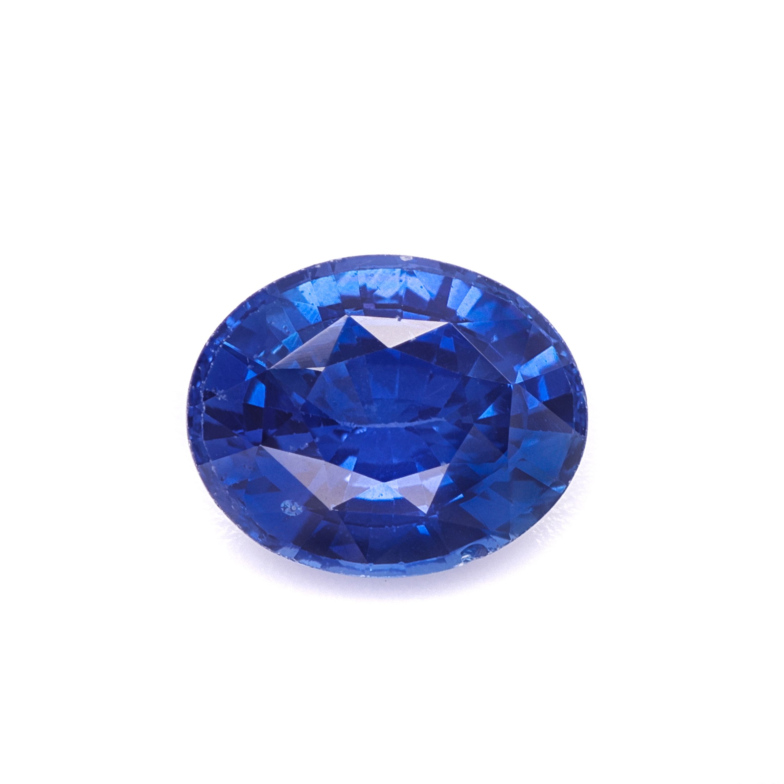 SAPPHIRE FACETED 1.29ct BLUE Blue EC SRILANKA HEATED