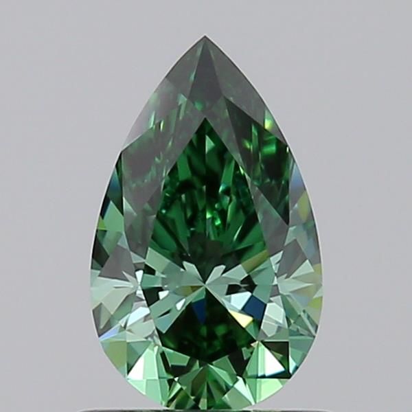 0.7 CT Fancy Vivid Green OVAL
