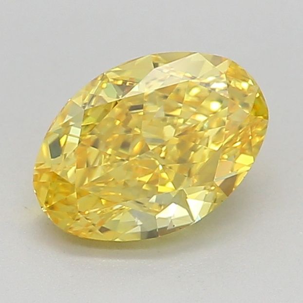 0.73 CT Fancy Vivid Yellow OVAL