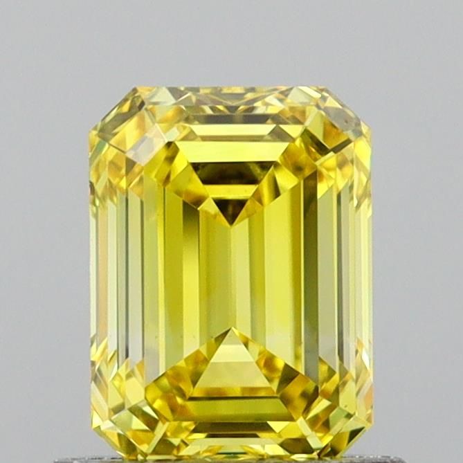 0.94 CT Fancy Vivid Yellow EMERALD