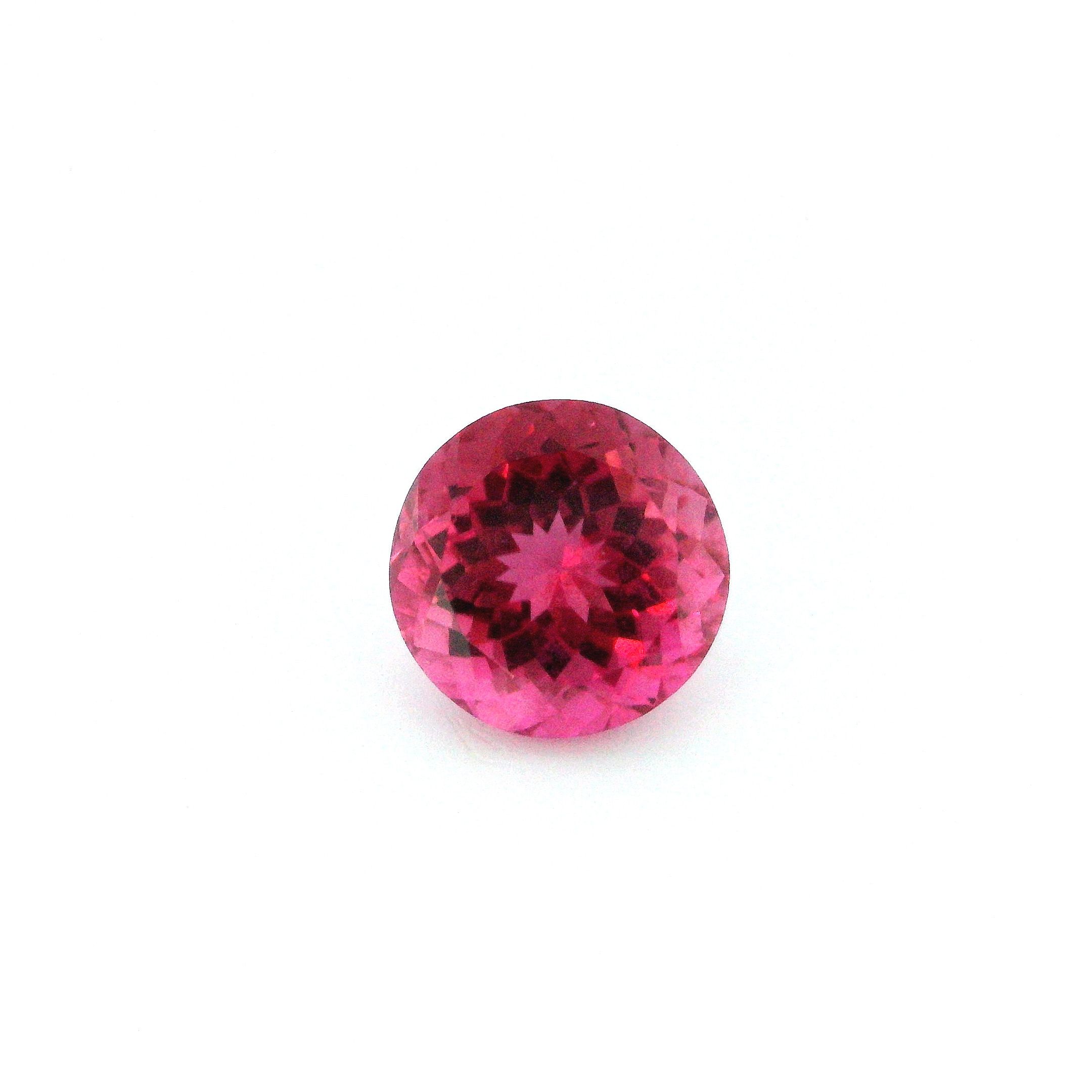 Turmalin 2,28 ct, różowy, szlif okrągły