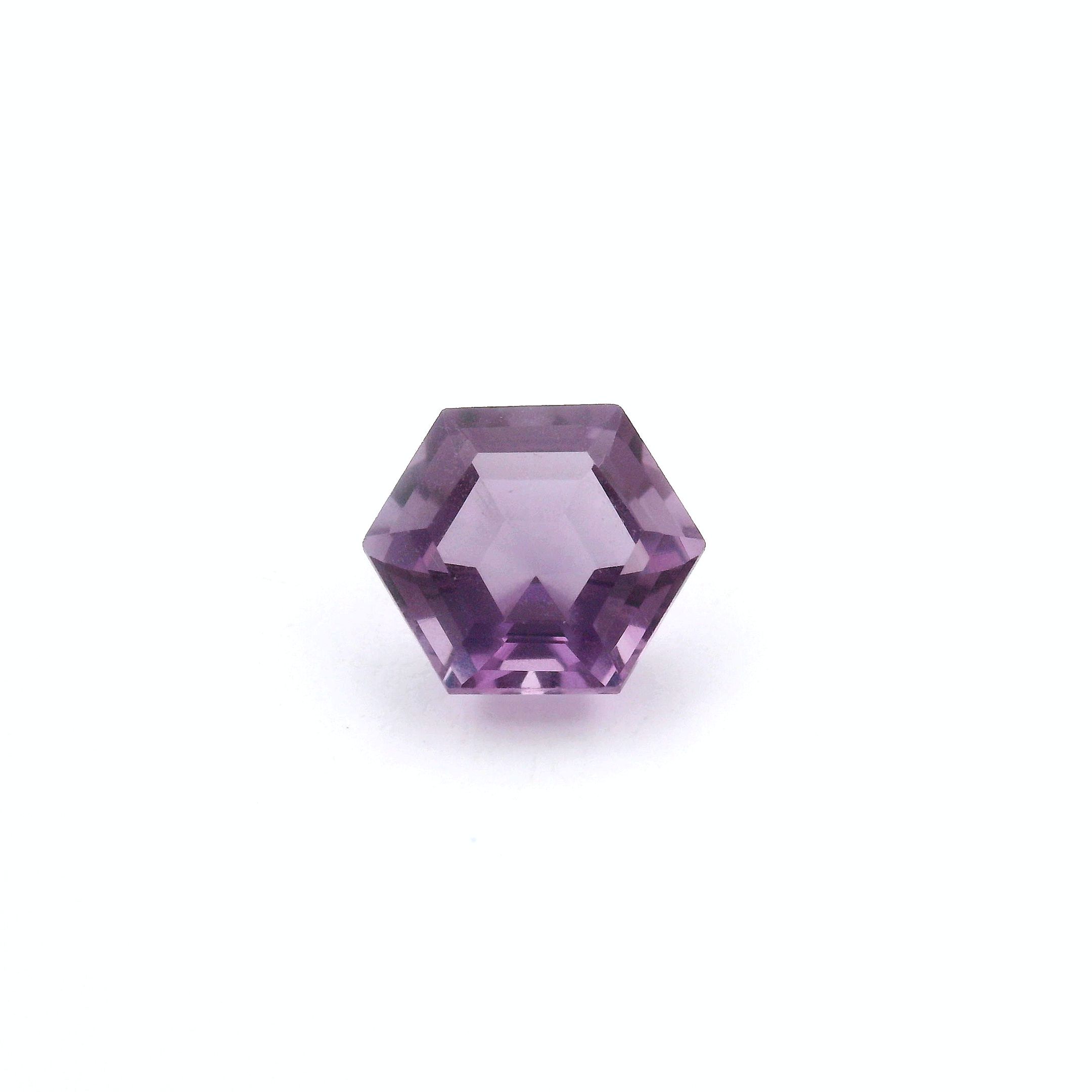 Ametyst 1,34 ct, purpurowy, szlif sześciokątny