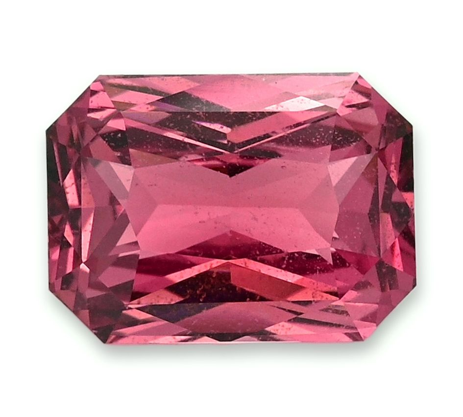Szafir 3,10 ct, różowy, szlif radiant