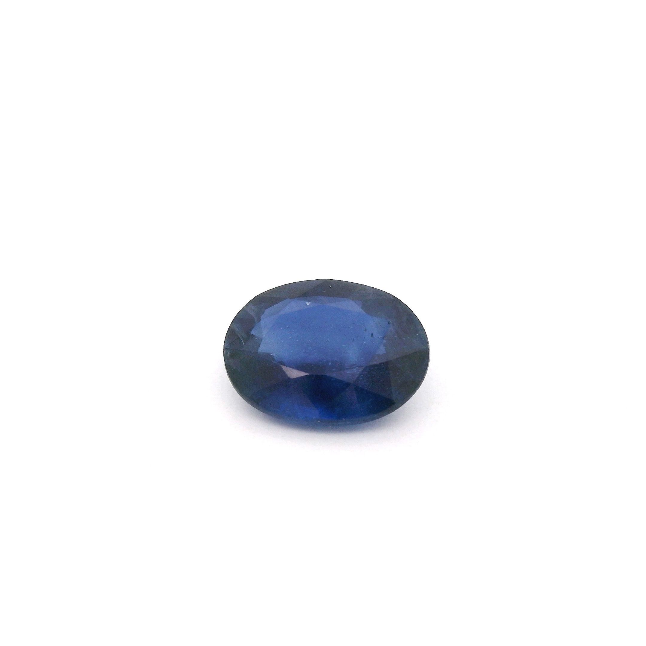 Szafir 1,41 ct, niebieski, szlif owalny