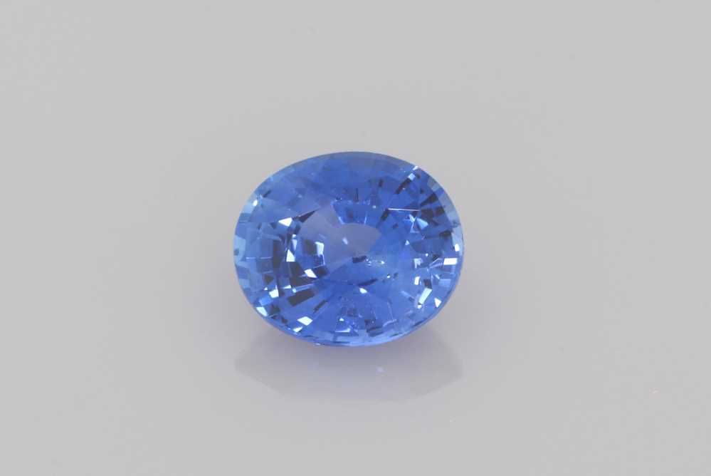Szafir 1,06 ct, niebieski, szlif owalny