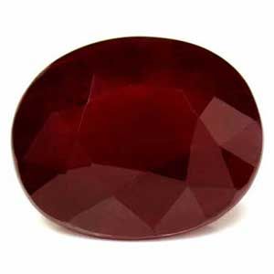 Rubin 2,88 ct, czerwony, szlif owalny