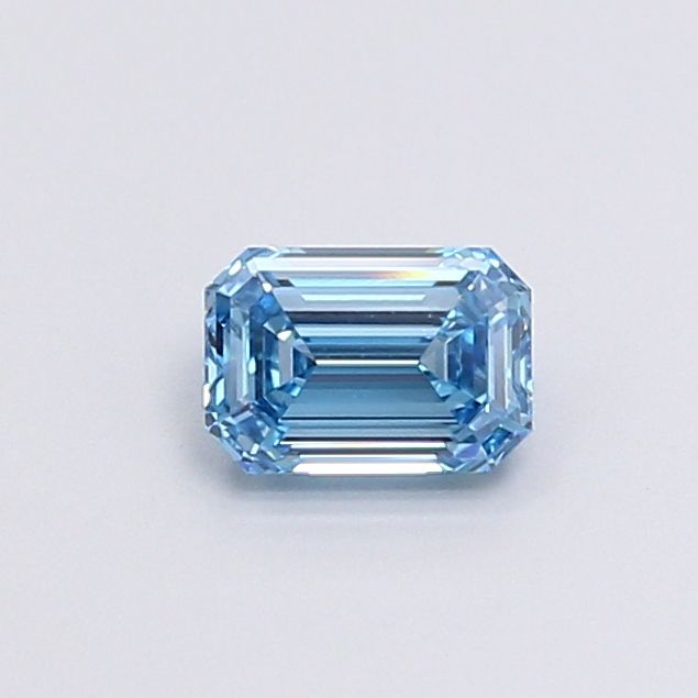0.72 CT Fancy Vivid Blue EMERALD