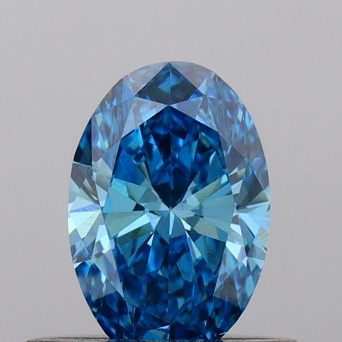 0.49 CT Fancy Vivid Blue OVAL