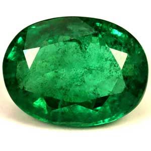Szmaragd 2,85 ct, zielony, szlif owalny