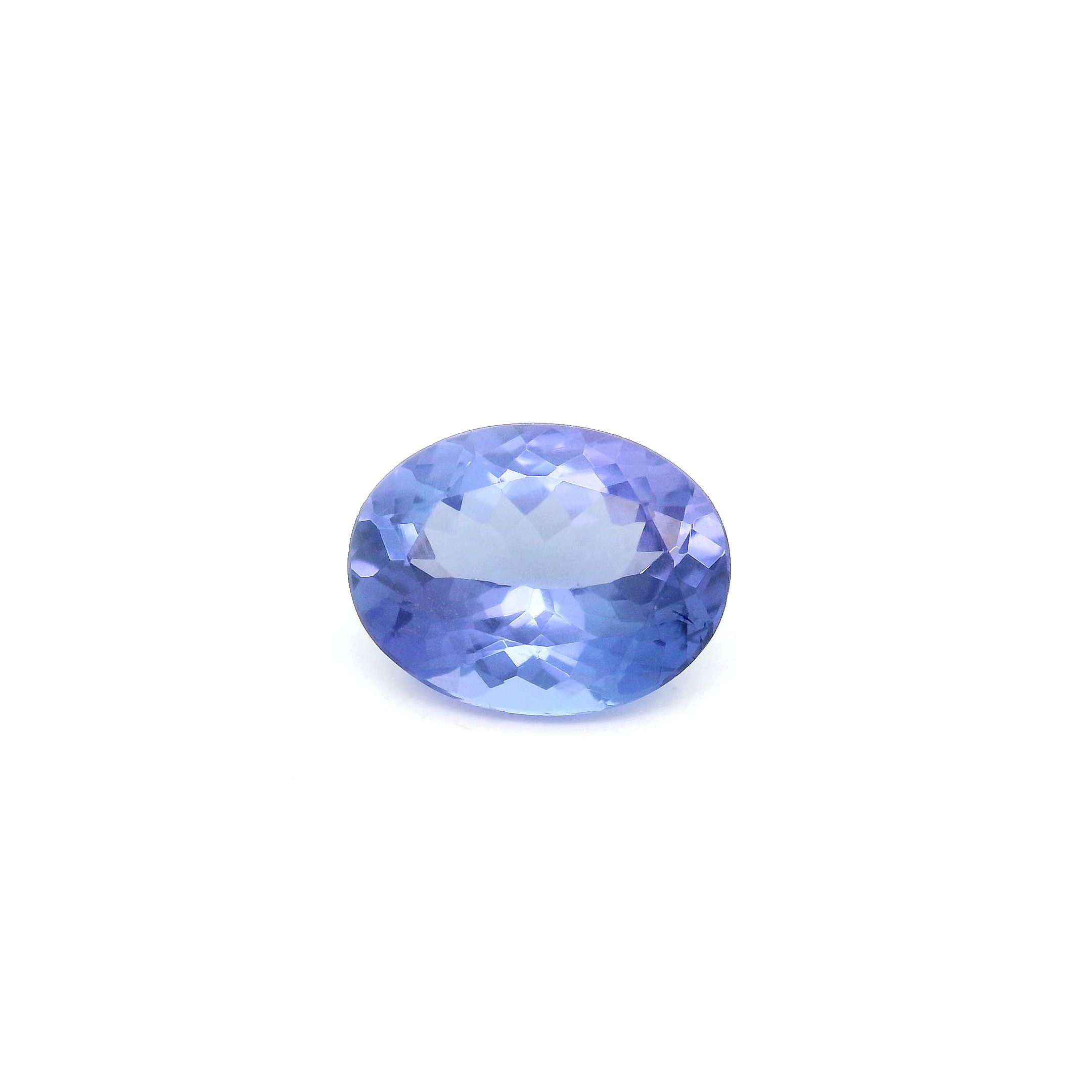 Tanzanit 1,78 ct, niebieski, szlif owalny