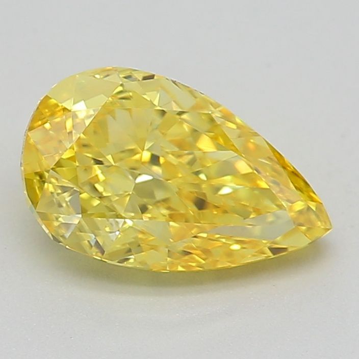 0.79 CT Fancy Vivid Yellow PEAR