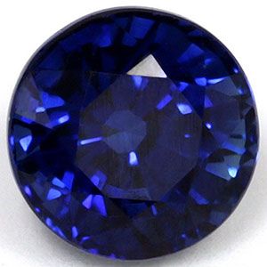 Szafir 1,31 ct, niebieski, szlif okrągły
