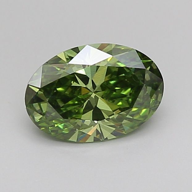 1.02 CT Fancy Vivid Green OVAL