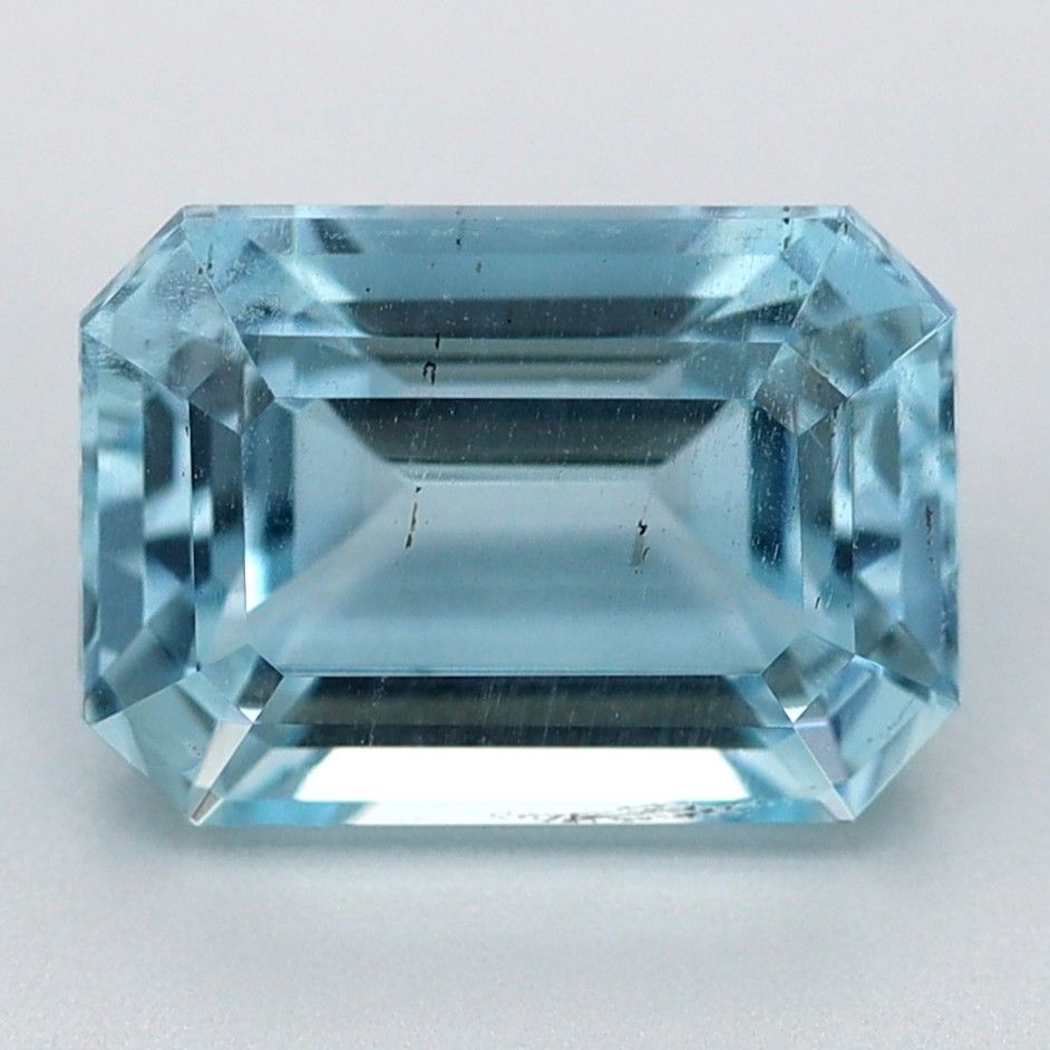 Akwamaryn 1,48 ct, niebieski, szlif szmaragdowy