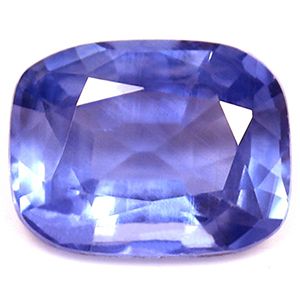 Szafir 1,25 ct, niebieski, szlif cushion