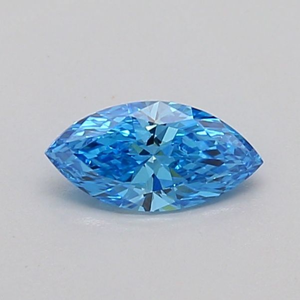 0.32 CT Fancy Vivid Blue MARQUISE
