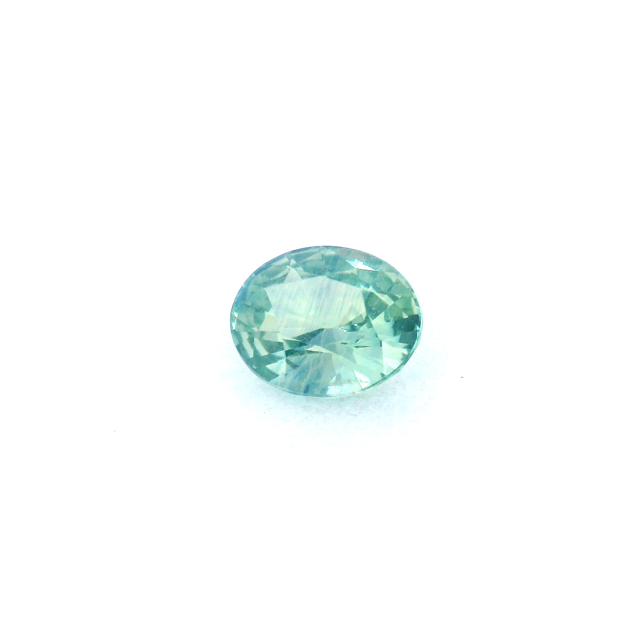 Szafir 1,66 ct, zielony, szlif owalny
