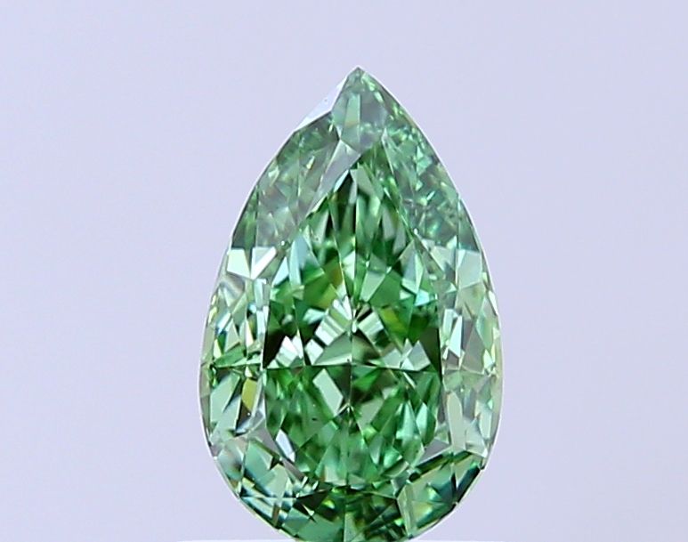 1.04 CT Fancy Vivid Green PEAR