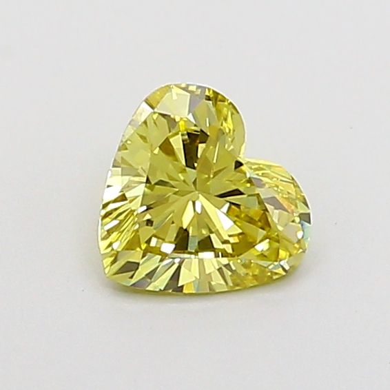 0.52 CT Fancy Intense Yellow HEART