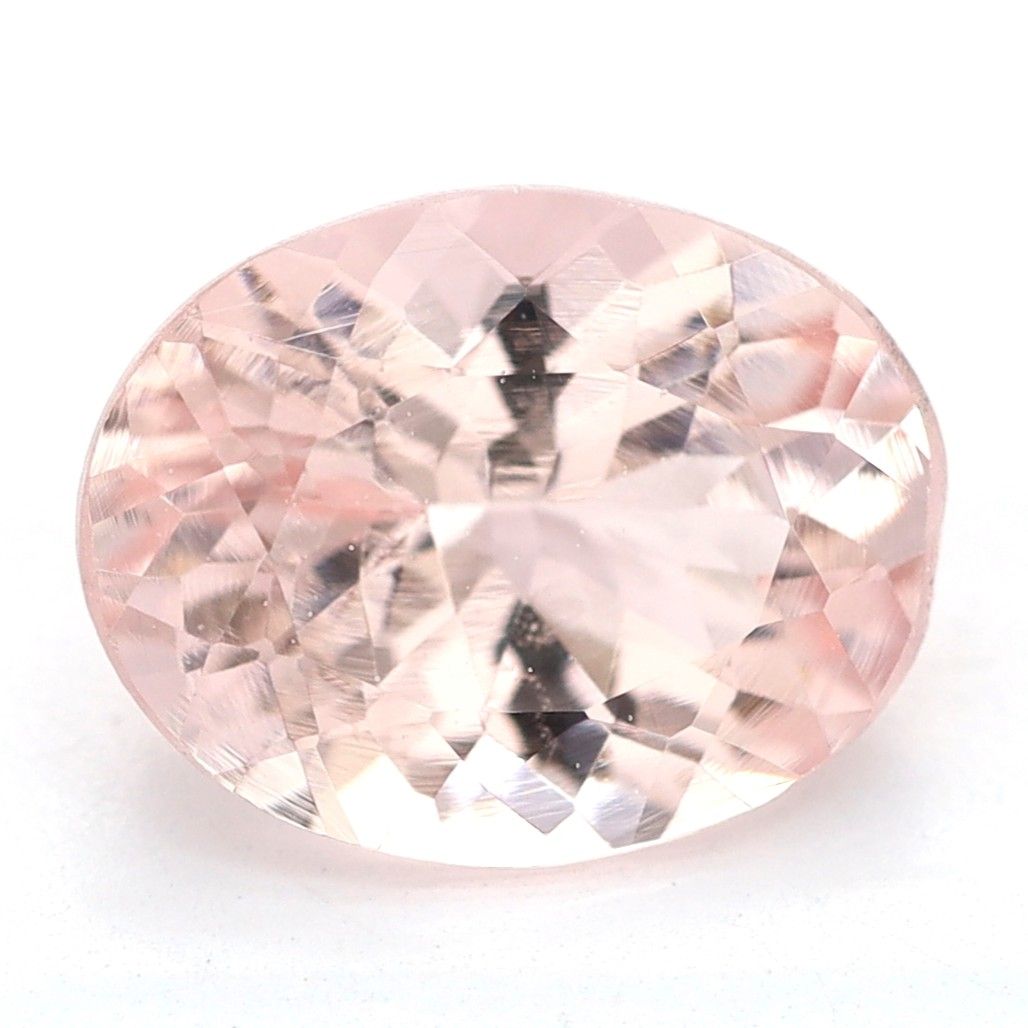 Morganit 1,46 ct, różowy, szlif owalny