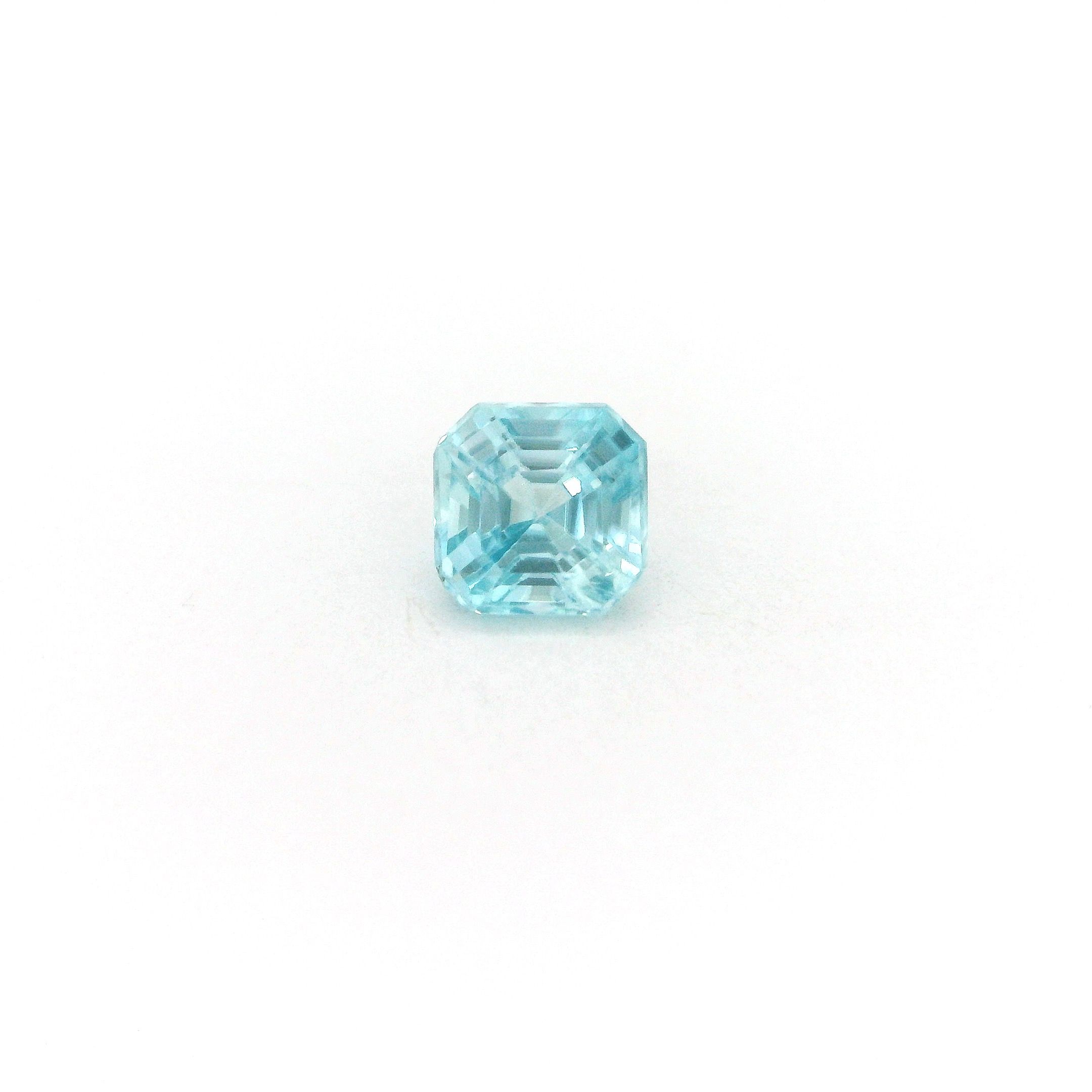 Cyrkon 1,02 ct, niebieski, szlif ośmiokątny