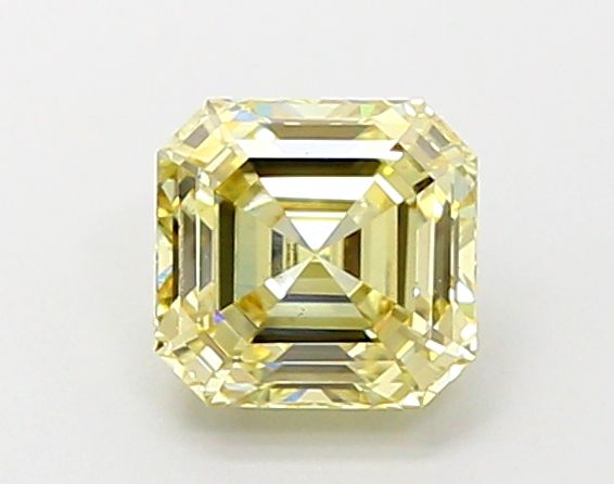 1.0 CT Fancy Light Yellow ASSCHER