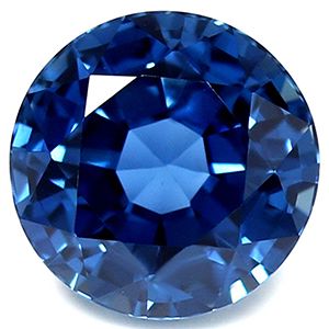 Szafir 3,14 ct, niebieski, szlif okrągły