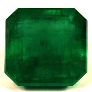 Szmaragd 3,81 ct, zielony, szlif szmaragdowy