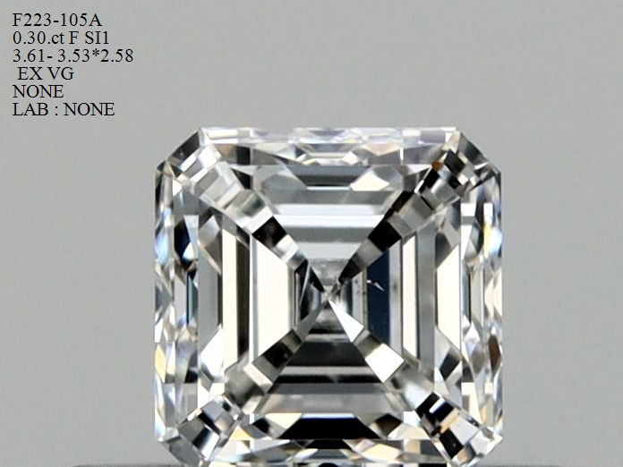 Prírodný diamant štvorcový...