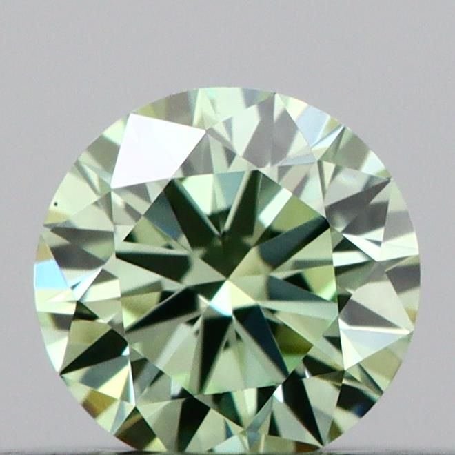 0.21 CT Fancy Vivid Green ROUND
