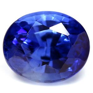 Szafir 1,45 ct, niebieski, szlif owalny
