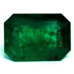 Szmaragd 3,79 ct, zielony, szlif szmaragdowy