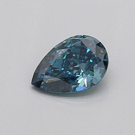 0.31 CT Fancy Vivid Grayish Blue PEAR