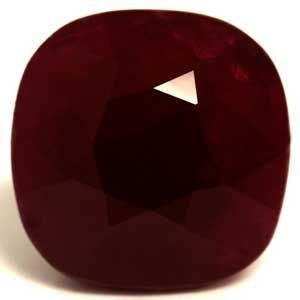 Rubin 6,60 ct, czerwony, szlif cushion
