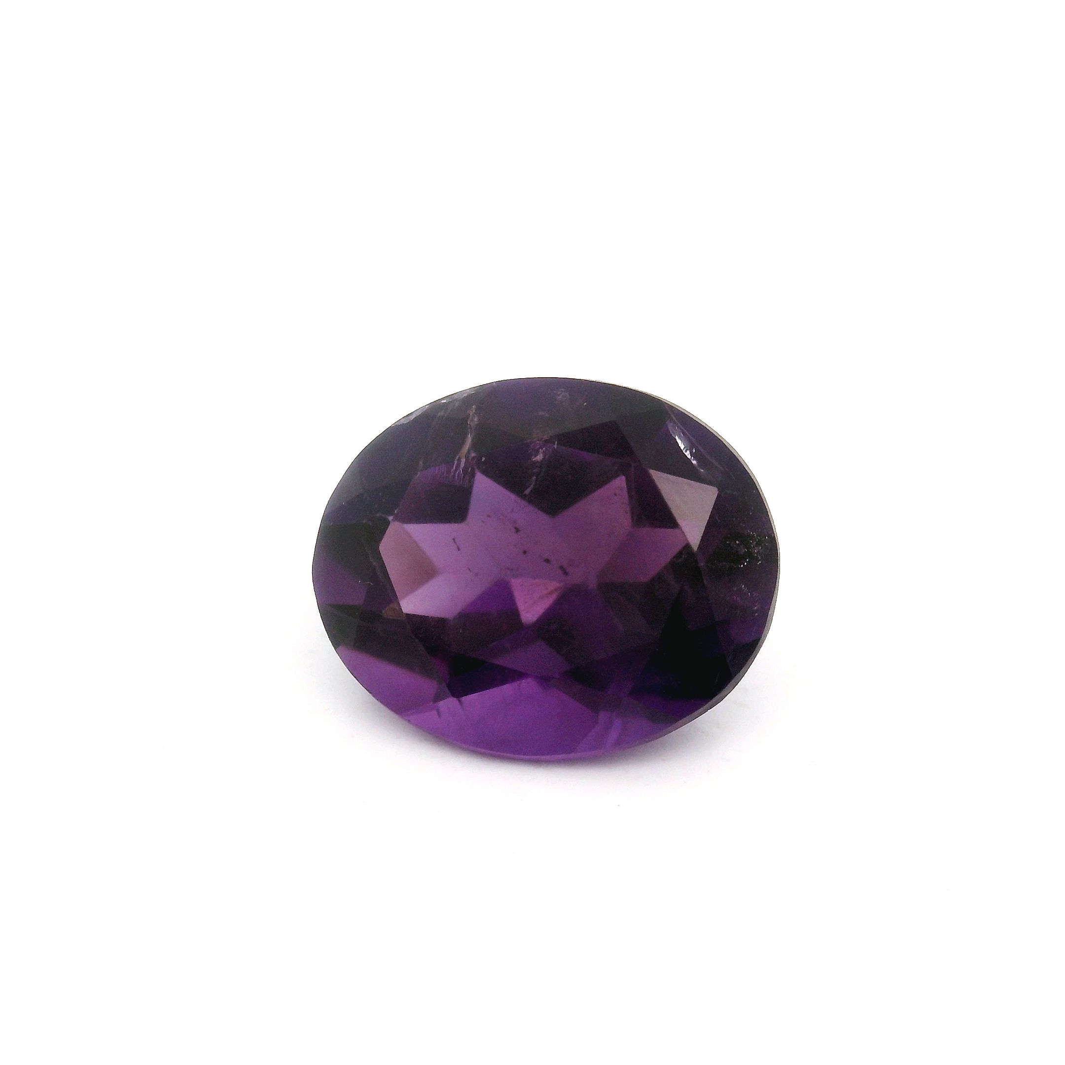Ametyst 4,37 ct, purpurowy, szlif owalny