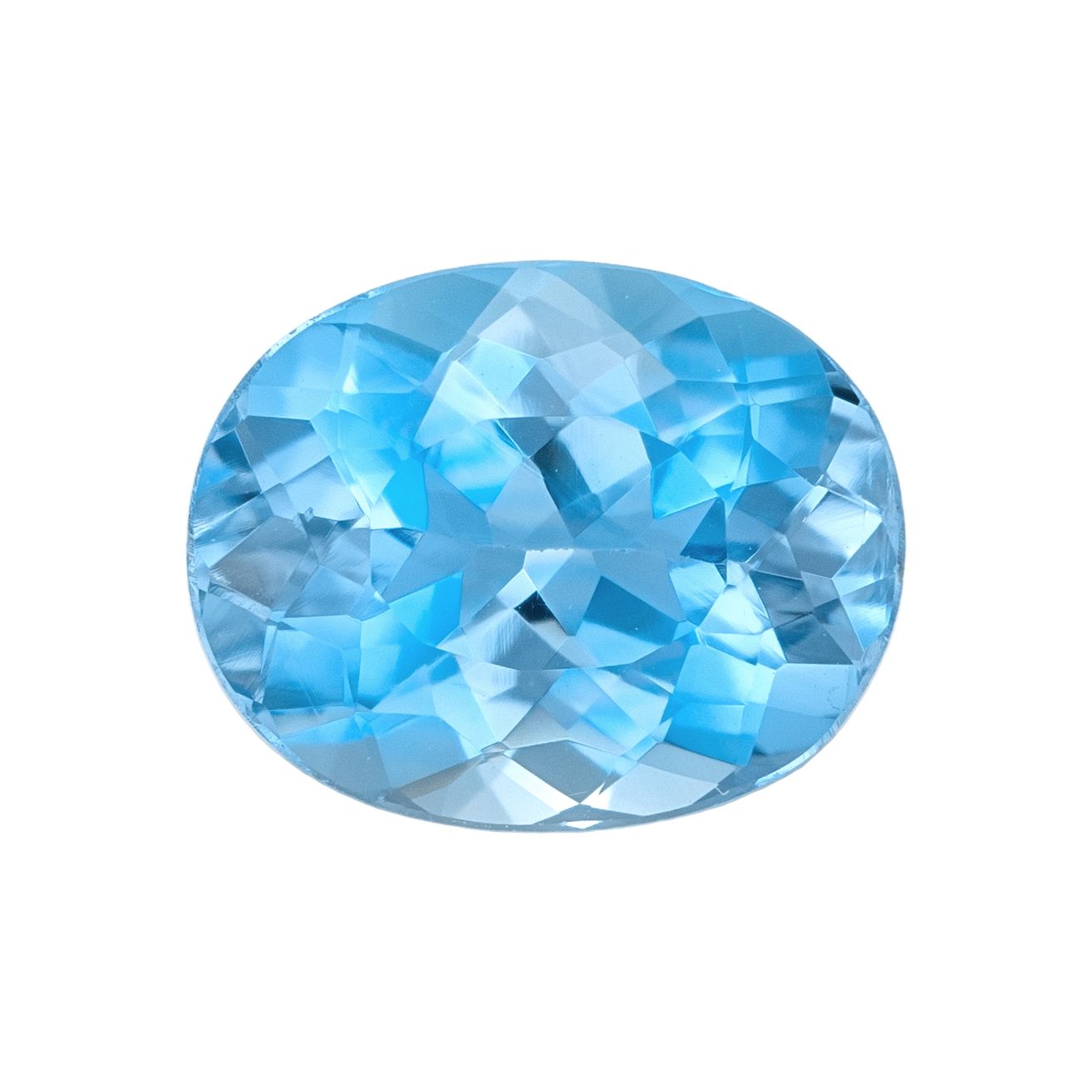 AQUAMARINE FACETED 1.34ct BLUE EC BRAZIL HEATED