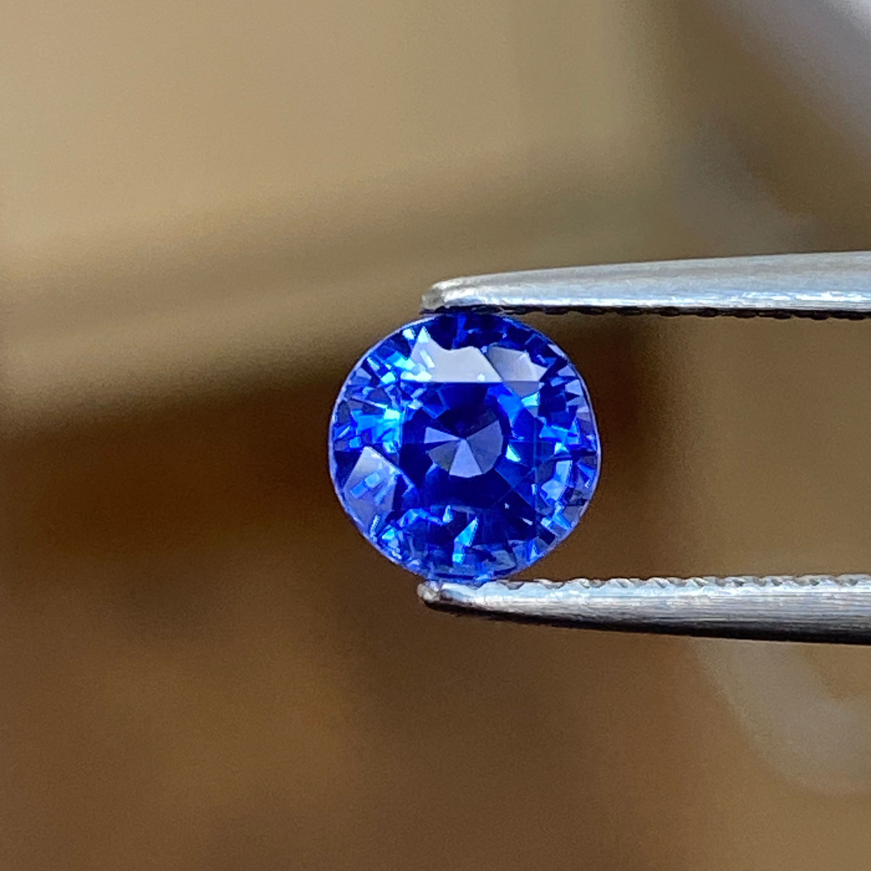 SAPPHIRE FACETED 1.14ct BLUE Blue EC SRILANKA HEATED