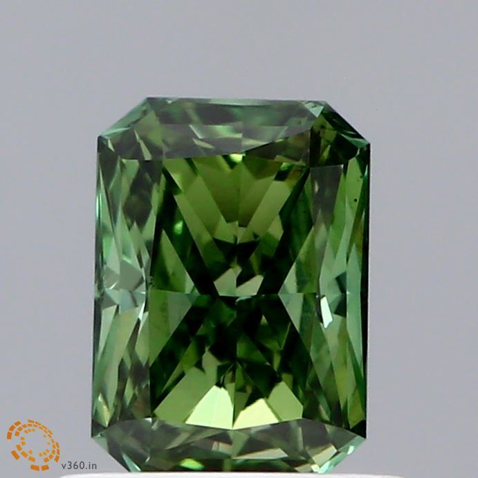 0.83 CT Fancy Vivid Green RADIANT