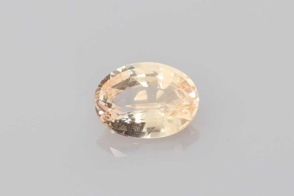 1.12 Carat Orange Oval Sapphire