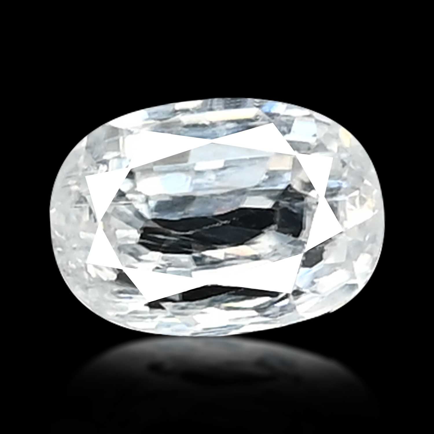 ZIRCON FACETED 5.51ct WHITE MI CAMBODIA NONE