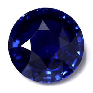Szafir 7,27 ct, niebieski, szlif okrągły