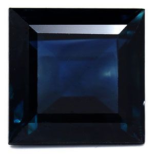 Szafir 1,65 ct, niebieski, szlif kwadratowy